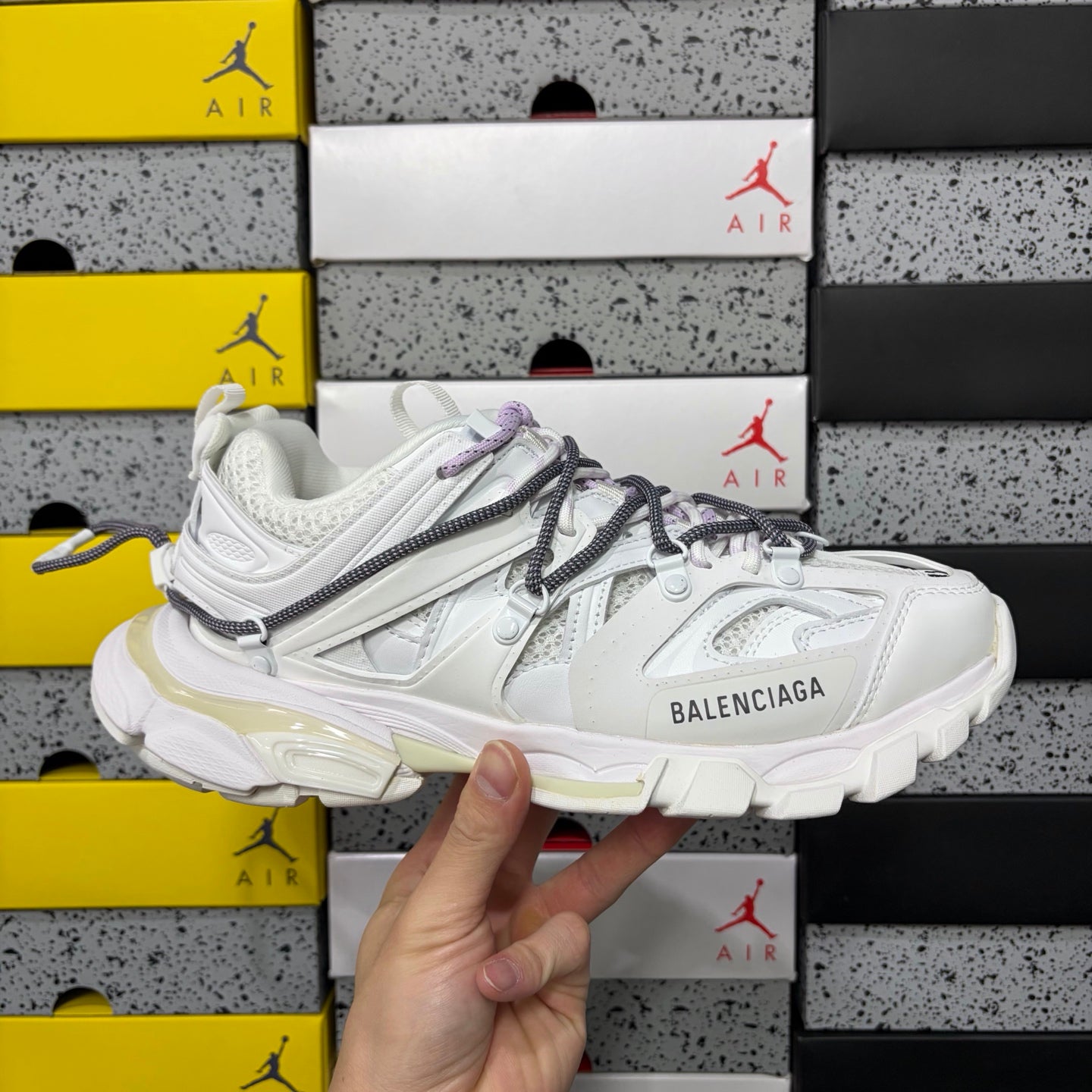 BLG Track Trail Laces White