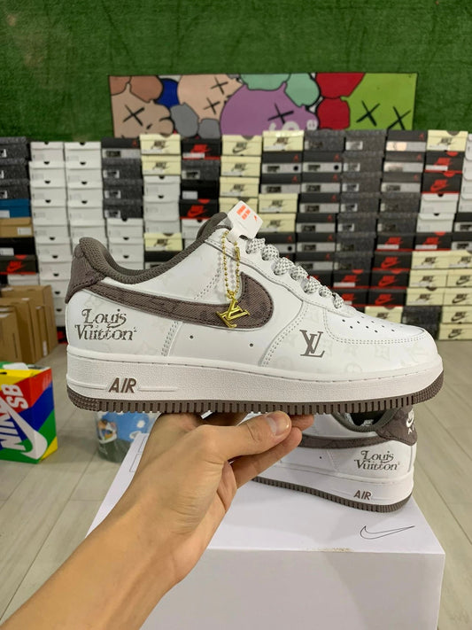 AF1 x LV White and Brown