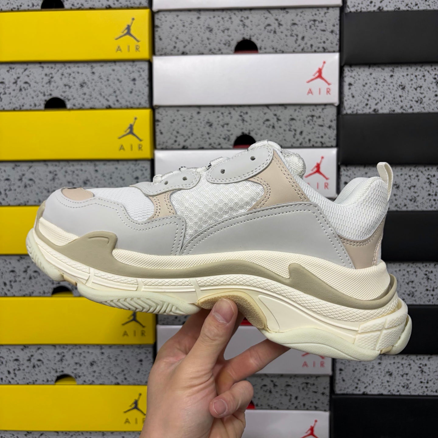BLG Triple S White/Beige