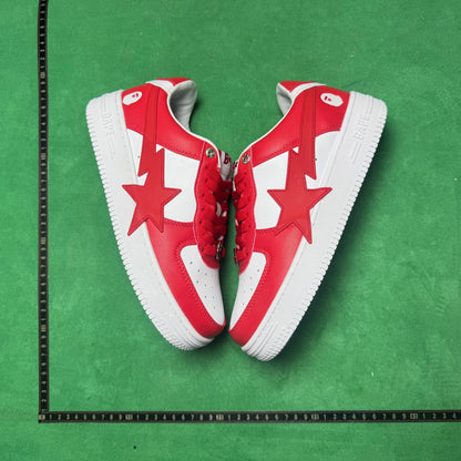 Bape STA Low Red and White