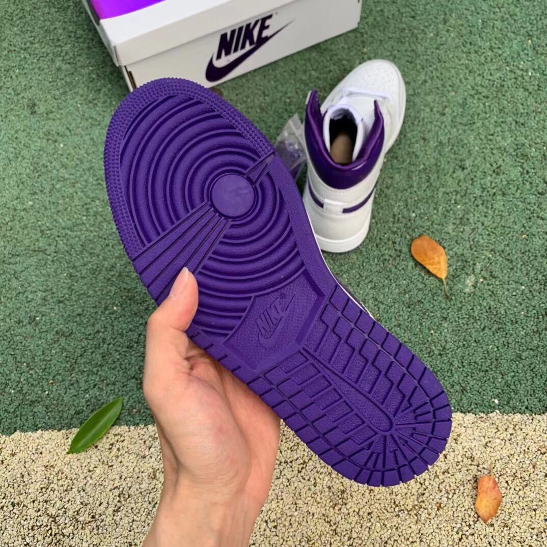 AJ1 High Purple White