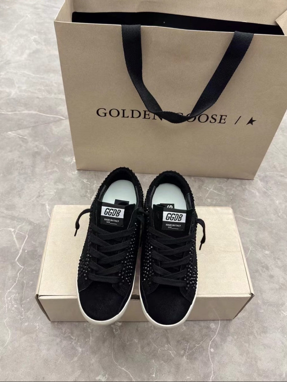 GDGS Superstar Black Diamond White Sole