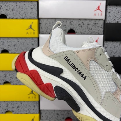 BLG Triple S Mule White/Black/Red/Beige
