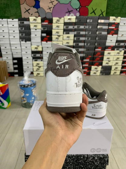 AF1 x LV White and Brown