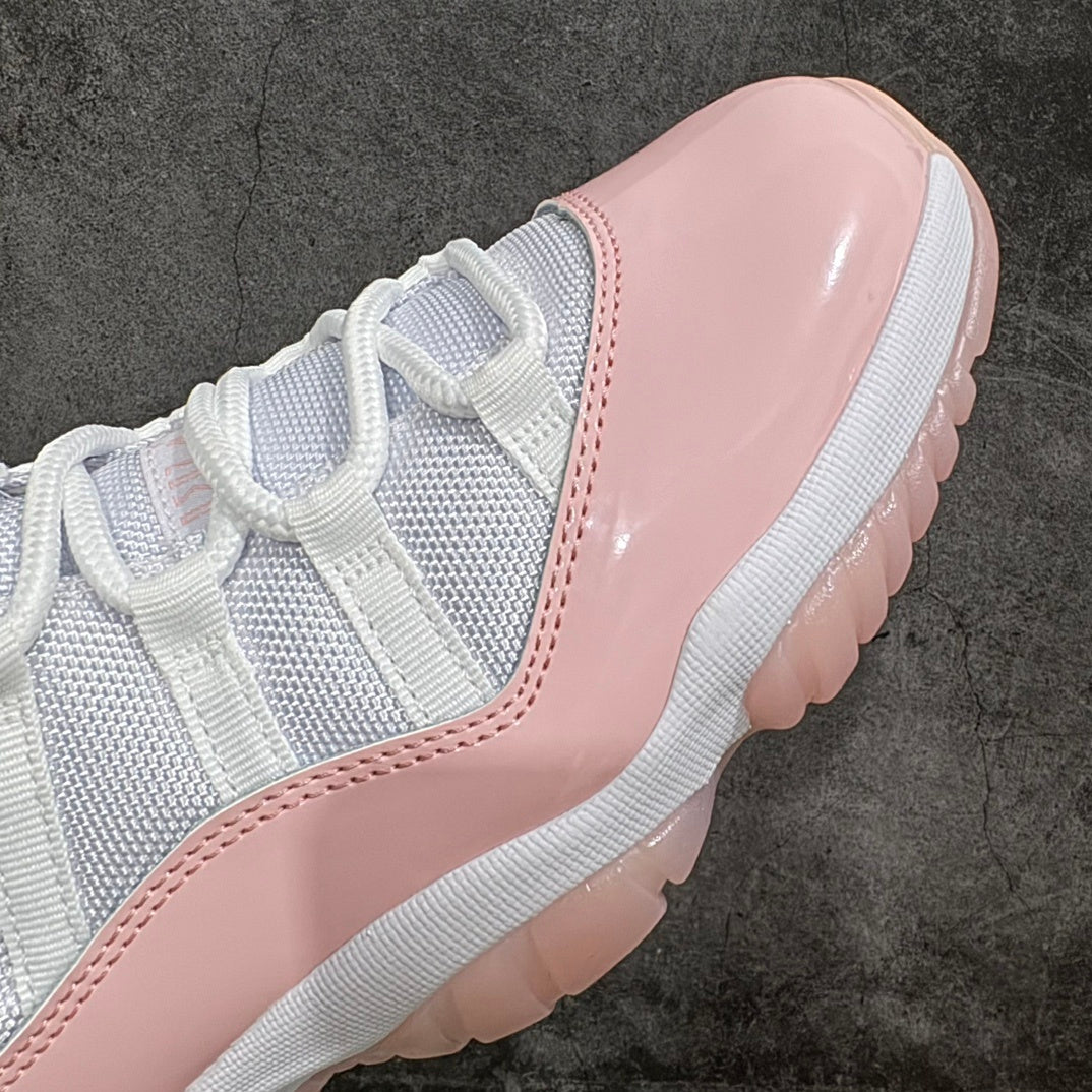 AJ11 Low White and Pink