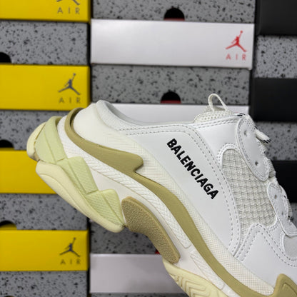 BLG Triple S Mule White/Beige
