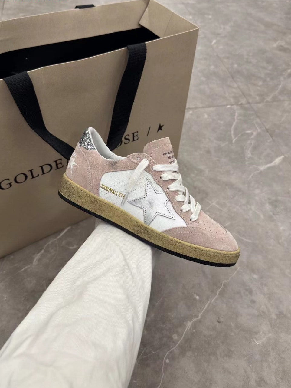 GDGS Ballstar Pink Velut Silver Star