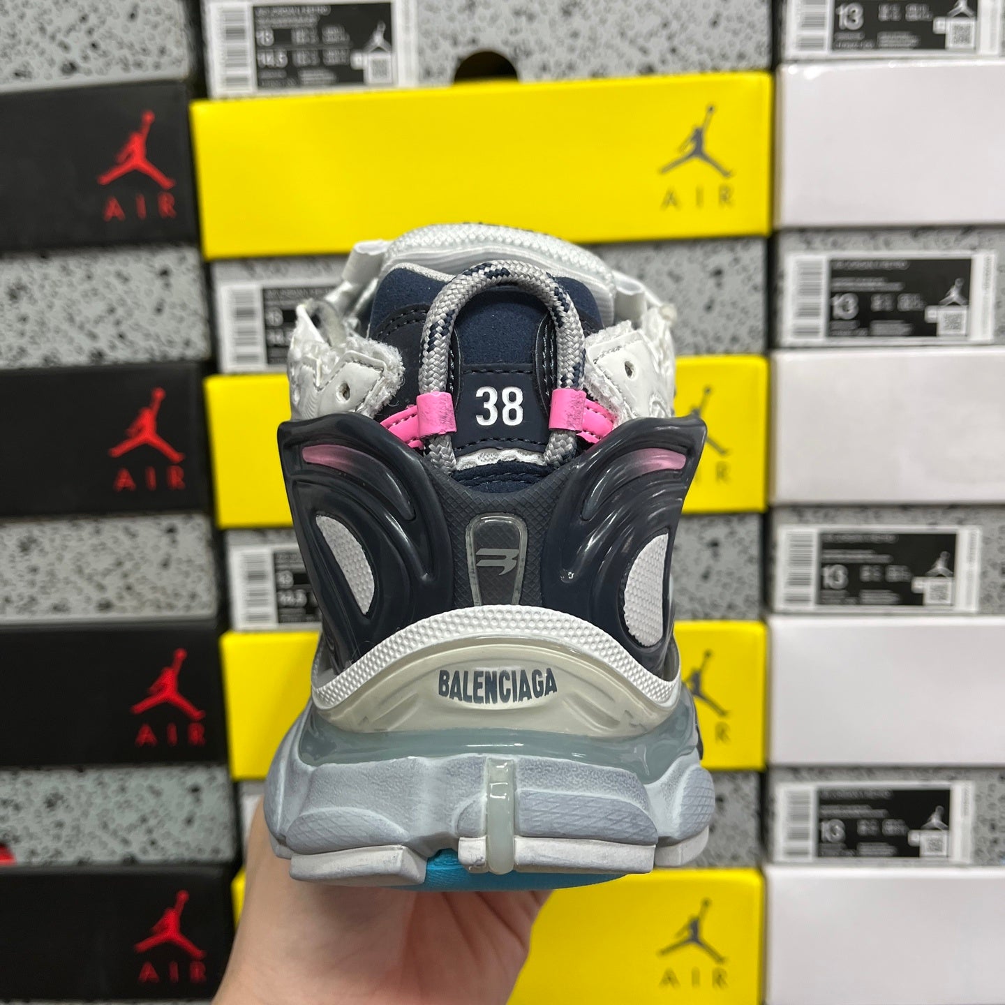 BLG Runner White/Pink/Grey/Blue