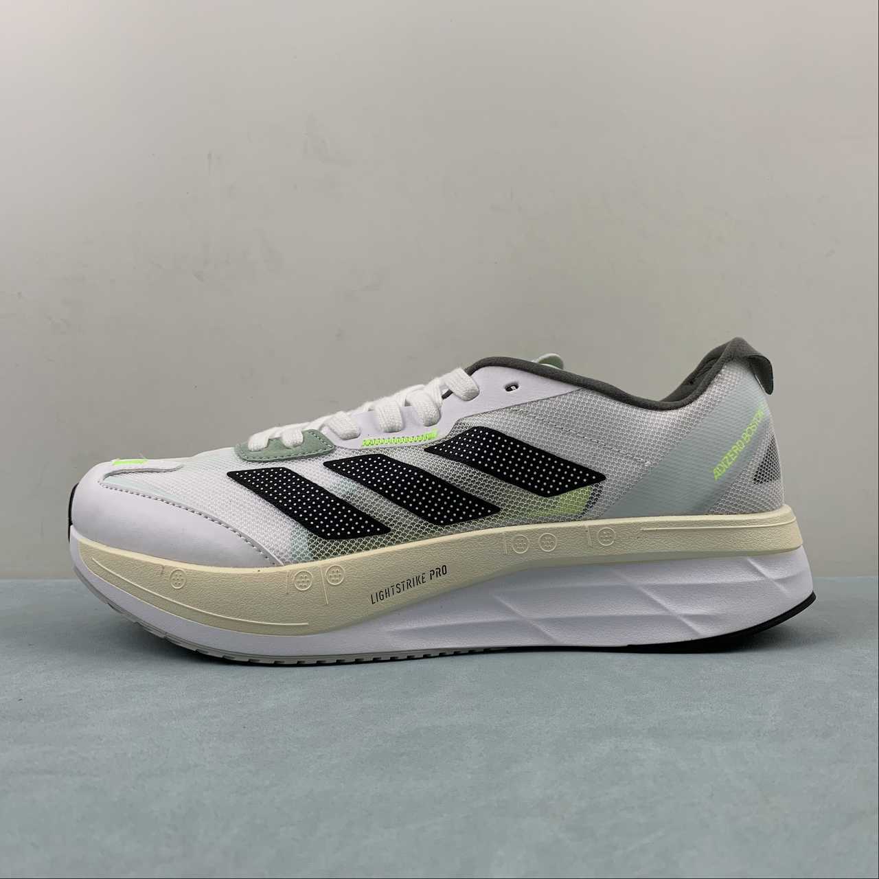 Adizero Boston 11 White Black