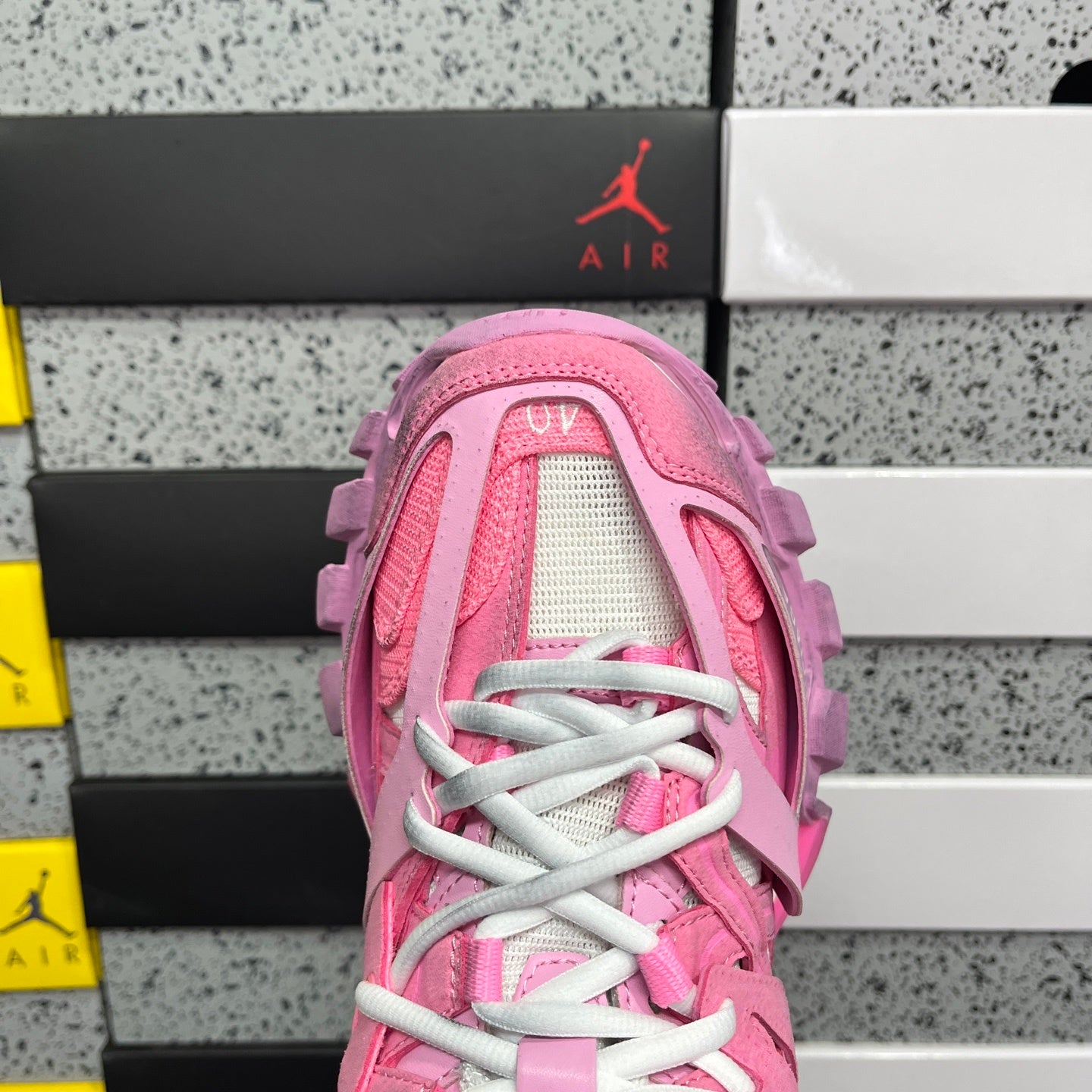 BLG Track Mesh Suede Pink