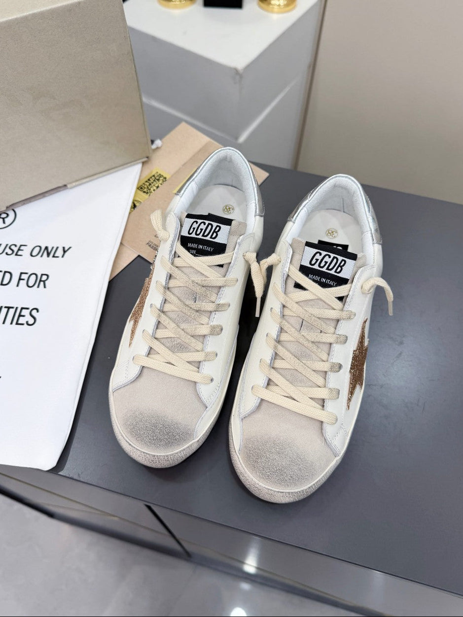 GDGS Superstar Silver Back Gold Lether White Body