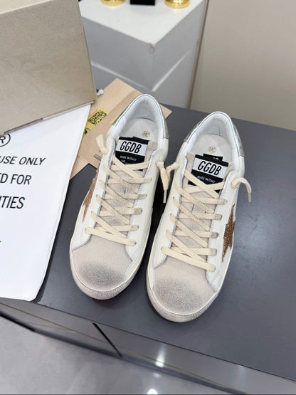 GDGS Superstar Silver Back Gold Lether White Body