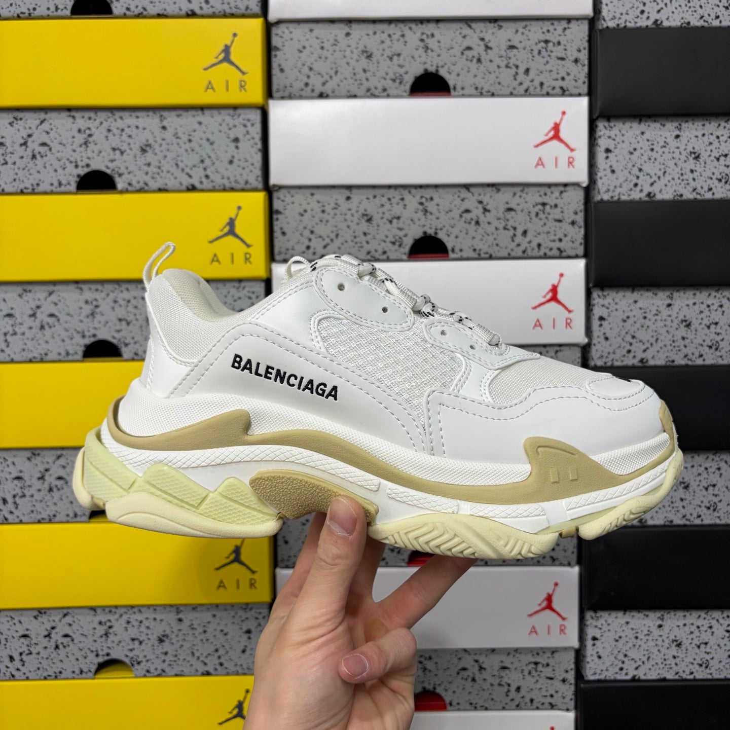 BLG Triple S White/Beige