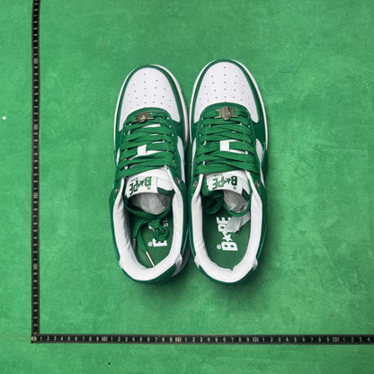 Bape STA Low Green and White