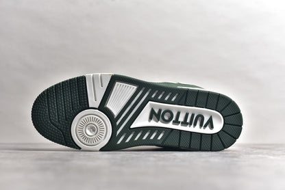 Trainer White and Olive