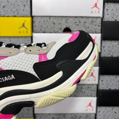 BLG Triple S Mule White/Black/Pink
