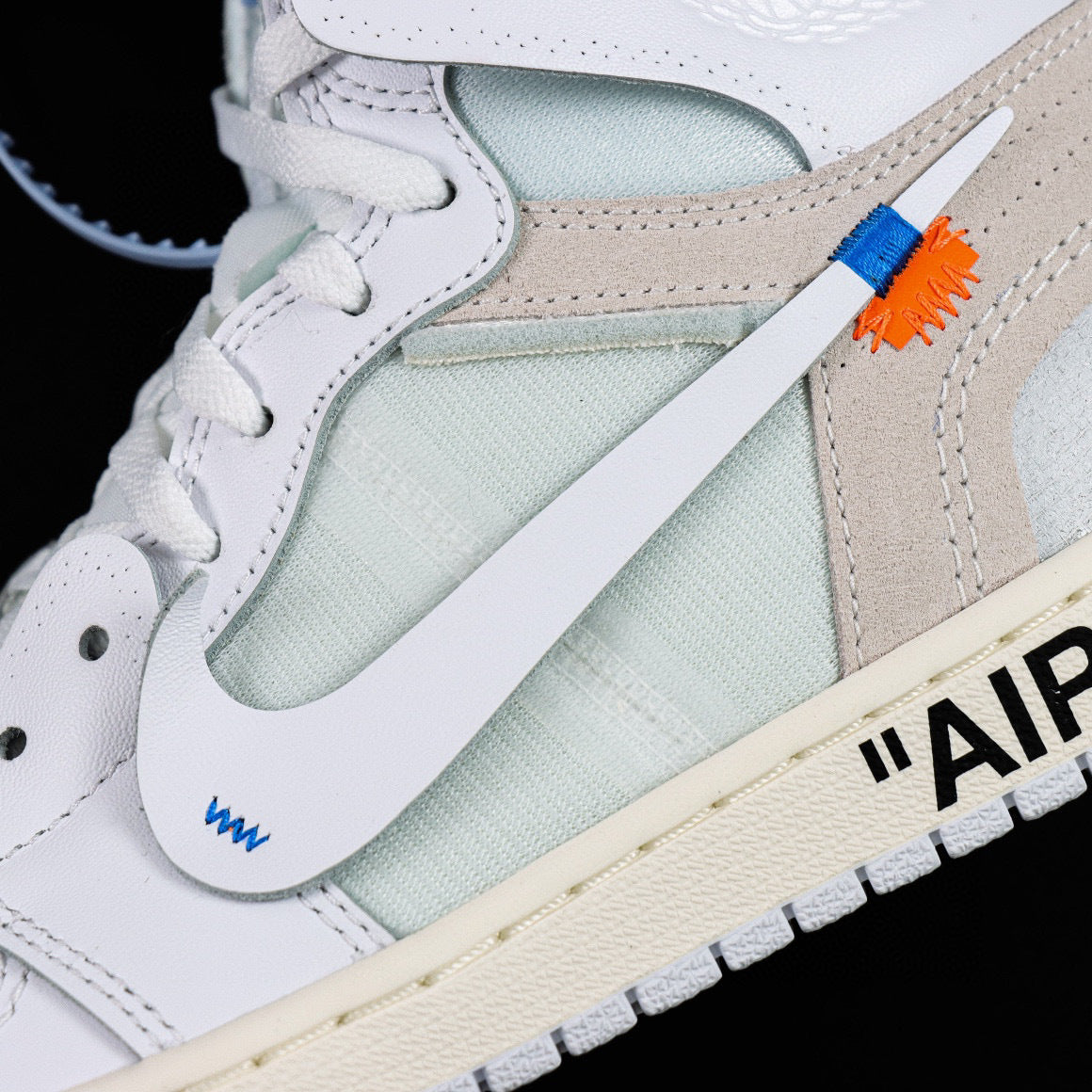 AJ1 High x Of-W White