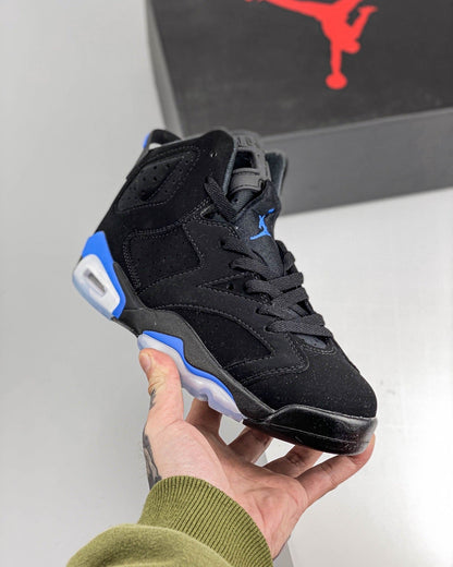 AJ6 Retro Black and Blue