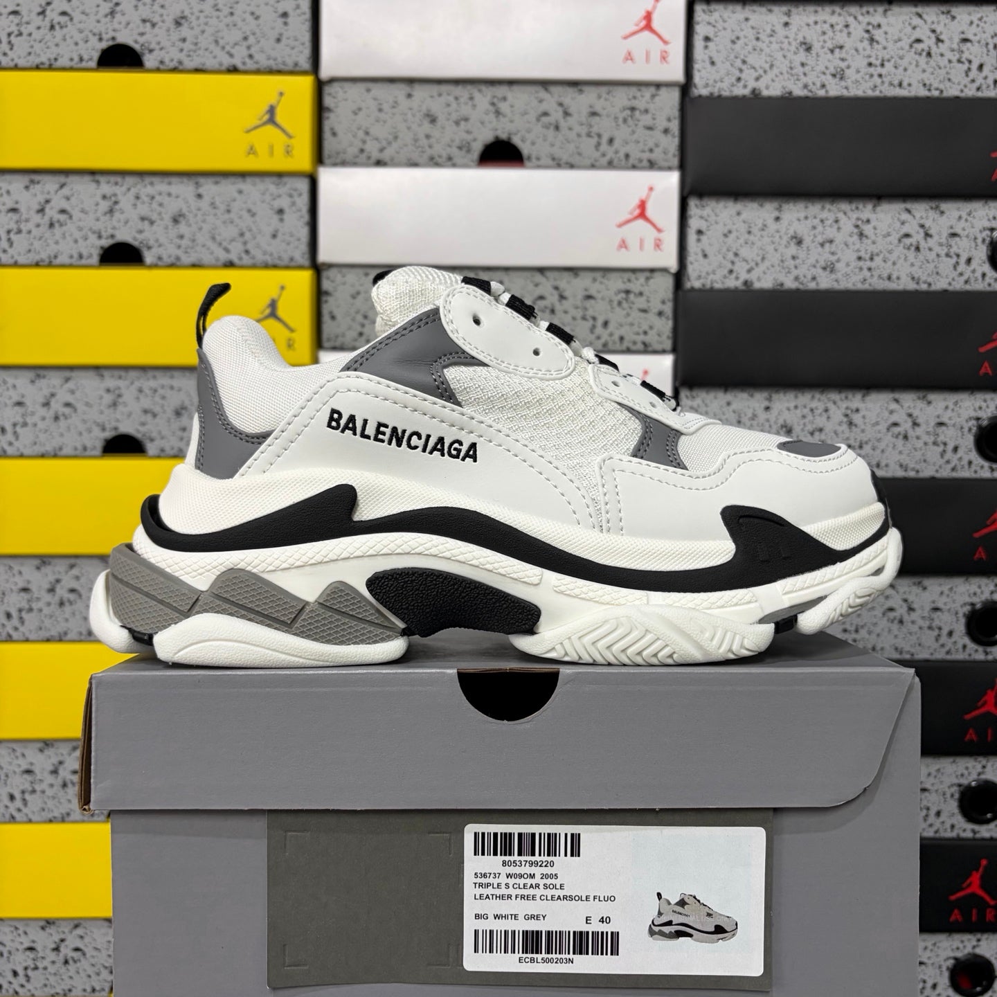 BLG Triple S White/Grey/Black