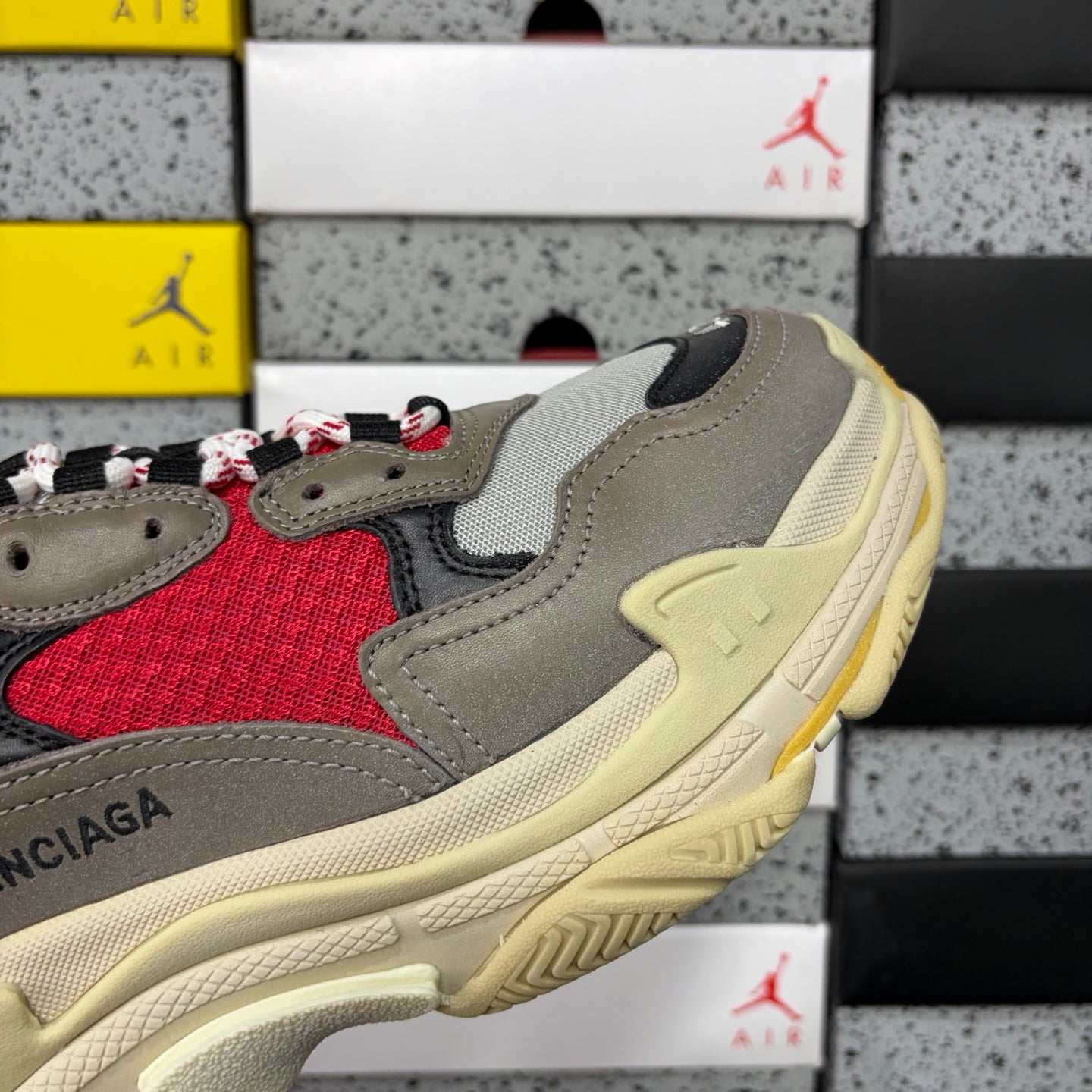 BLG Triple S Beige/Red/Borwn/Blue