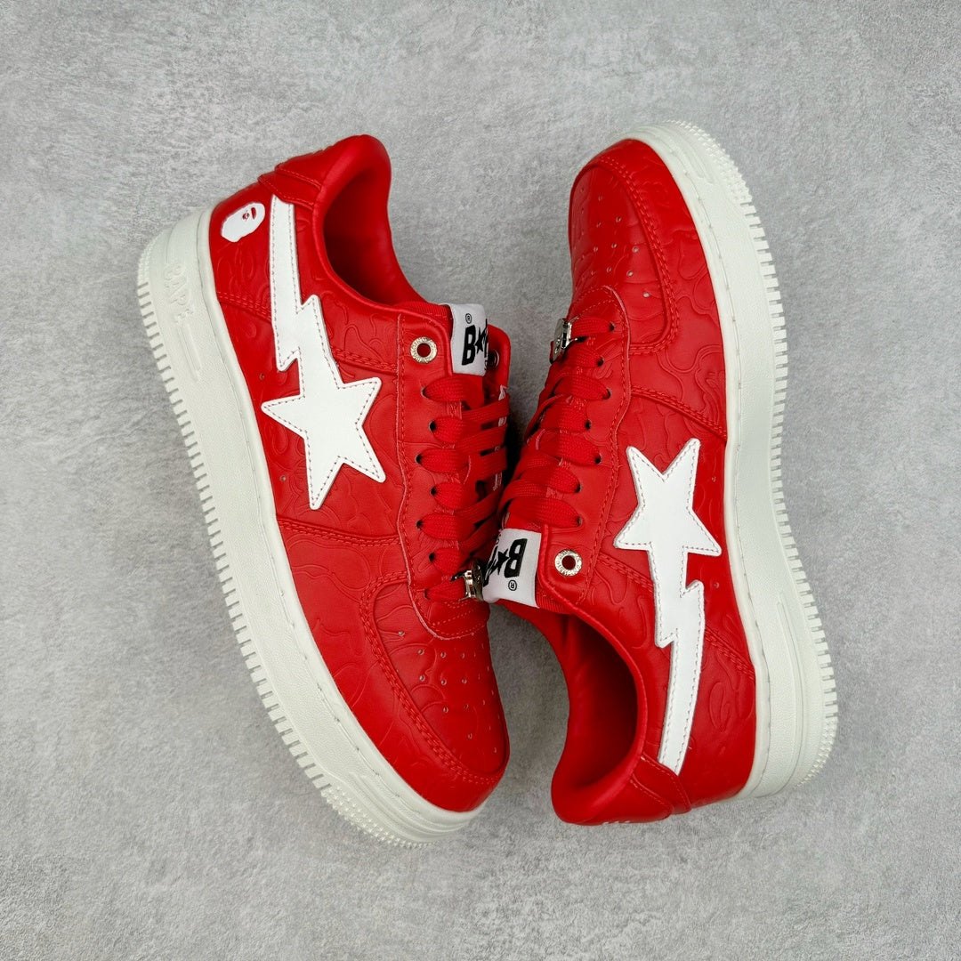 Bape STA Low #3 Line Camo Red