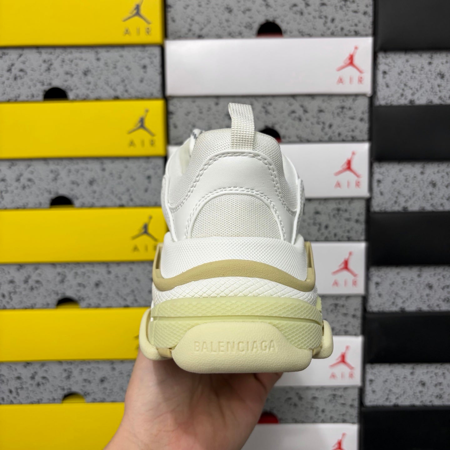 BLG Triple S White/Beige