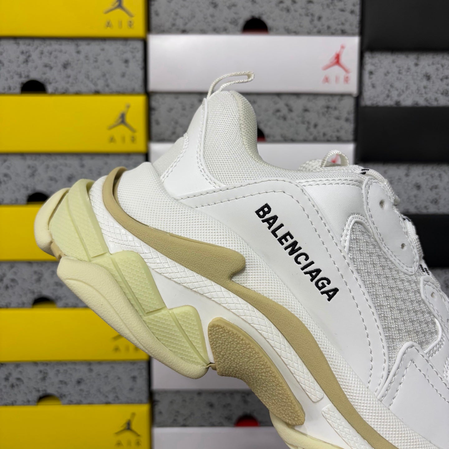 BLG Triple S White/Beige