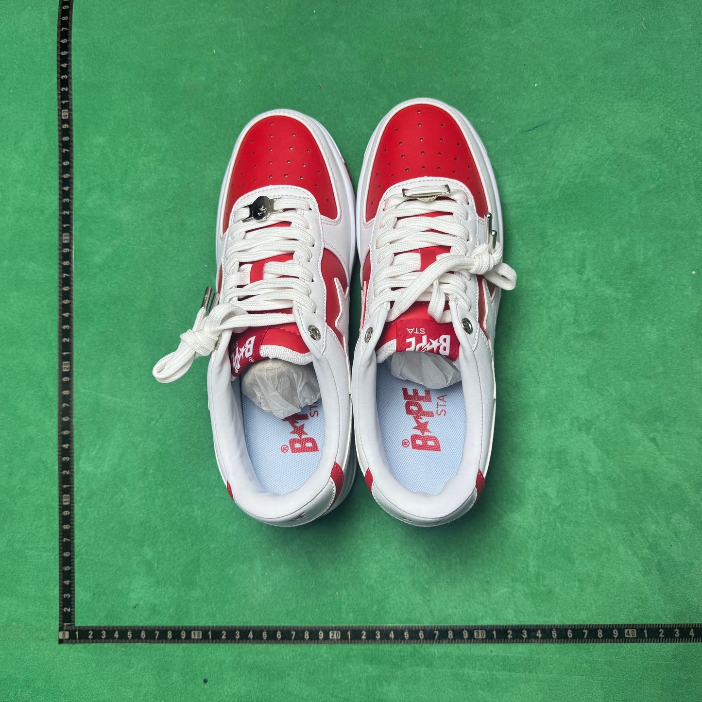 Bape STA Low White and Red