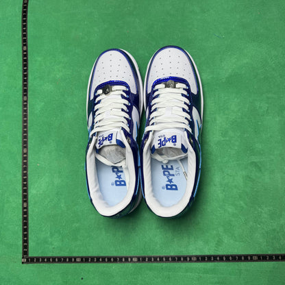 Bape STA Low Blue and White