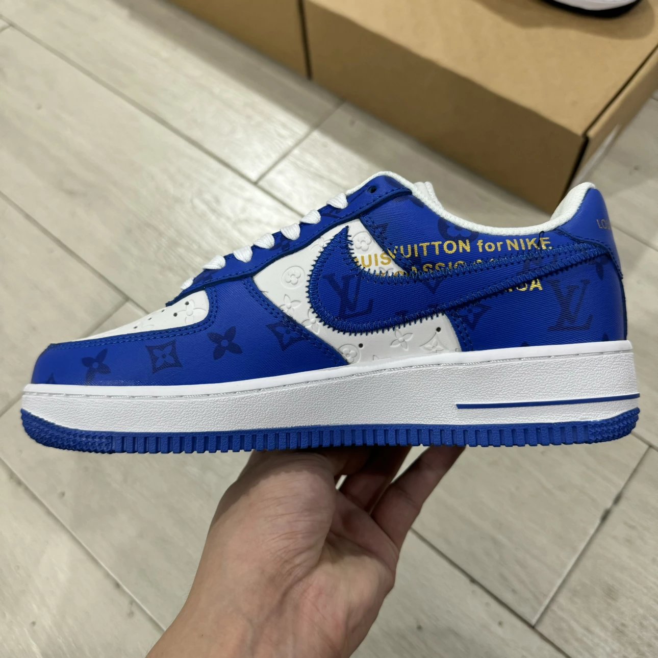 AF1 x LV Blue