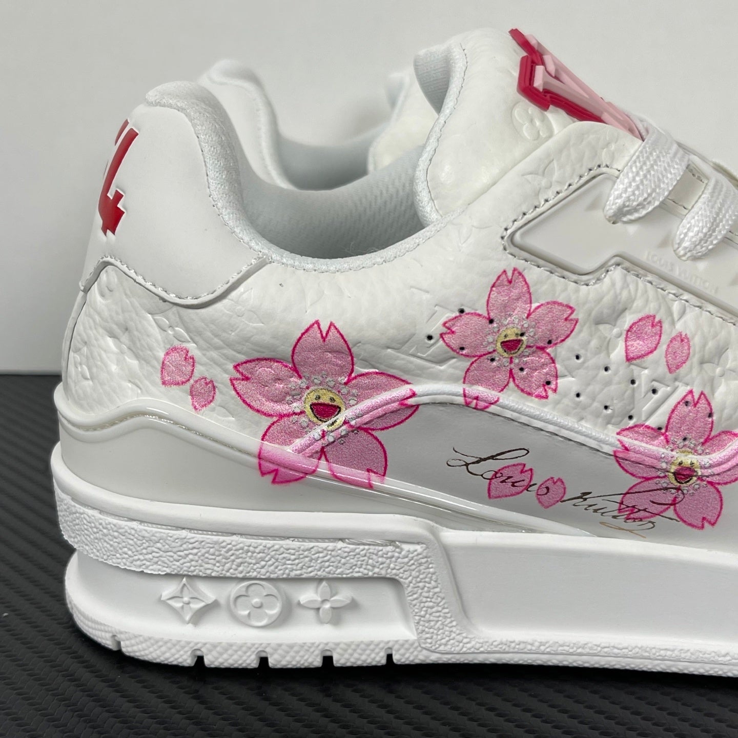 Trainer White and Pink Flowers