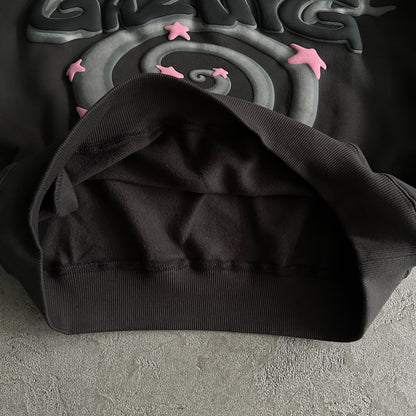 star gazing hoodie-soot black
