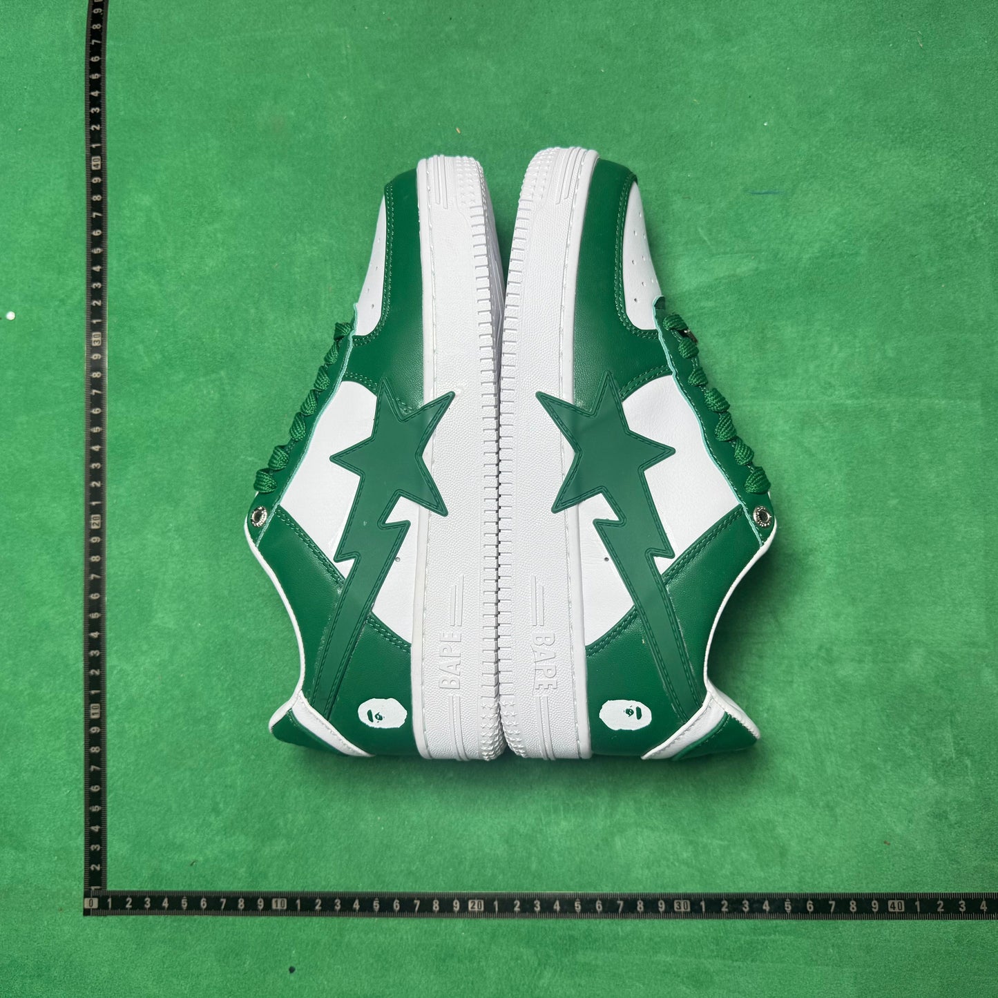 Bape STA Low Green and White