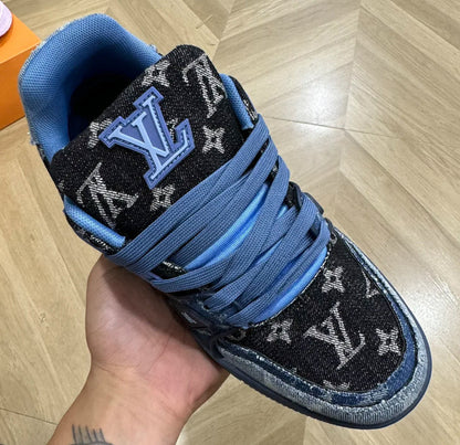 Trainer Denim Black and Blue
