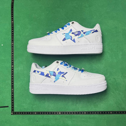 Bape STA Low White and Blue