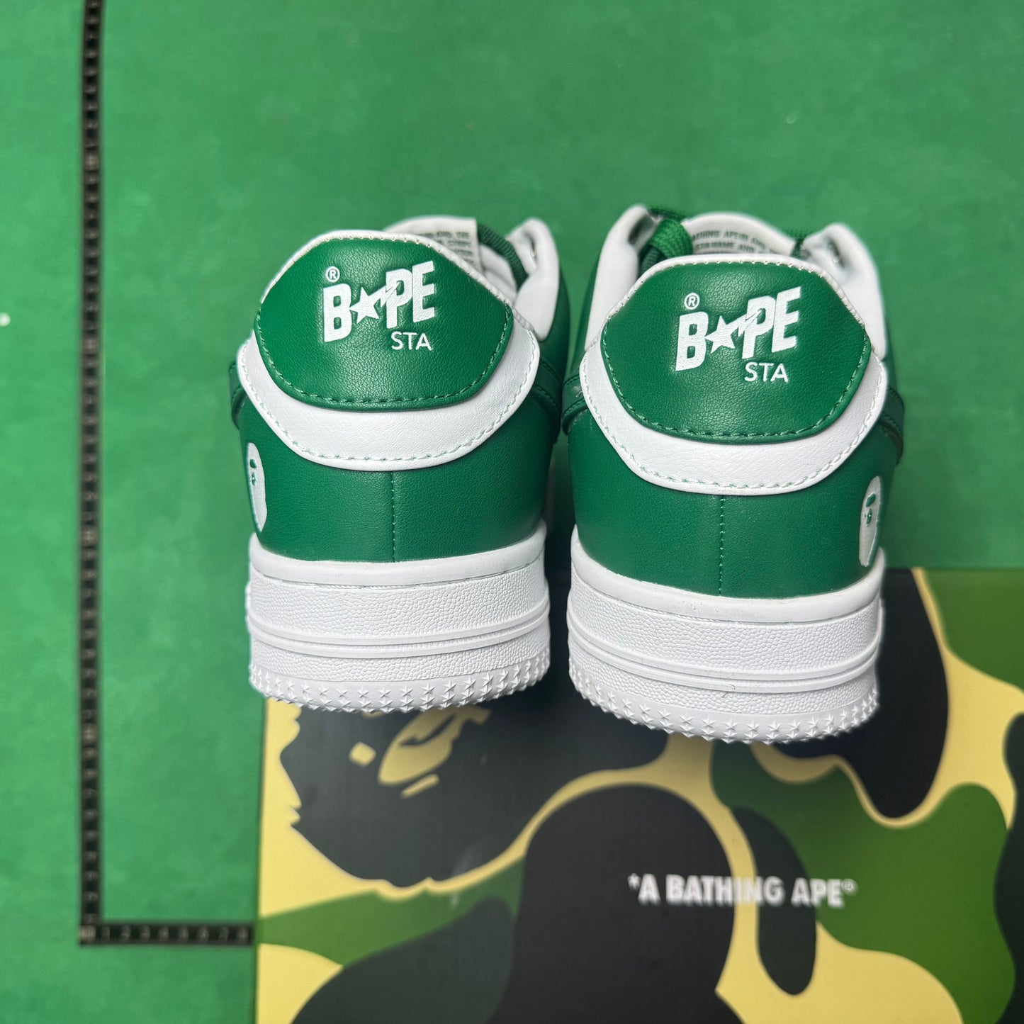 Bape STA Low Green and White