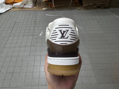 Trainer White and Brown