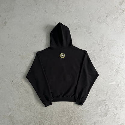 moon phases hoodie-black