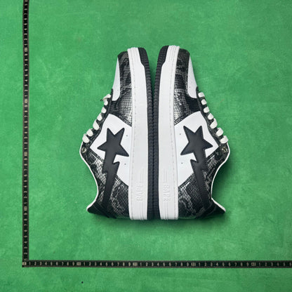 Bape STA Low Black Snakeskin