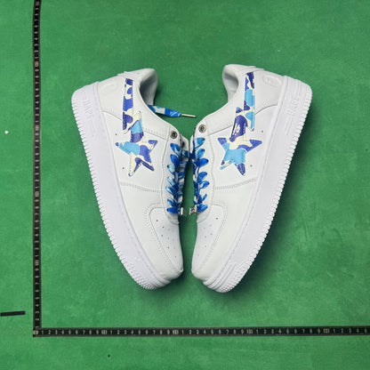 Bape STA Low White and Blue