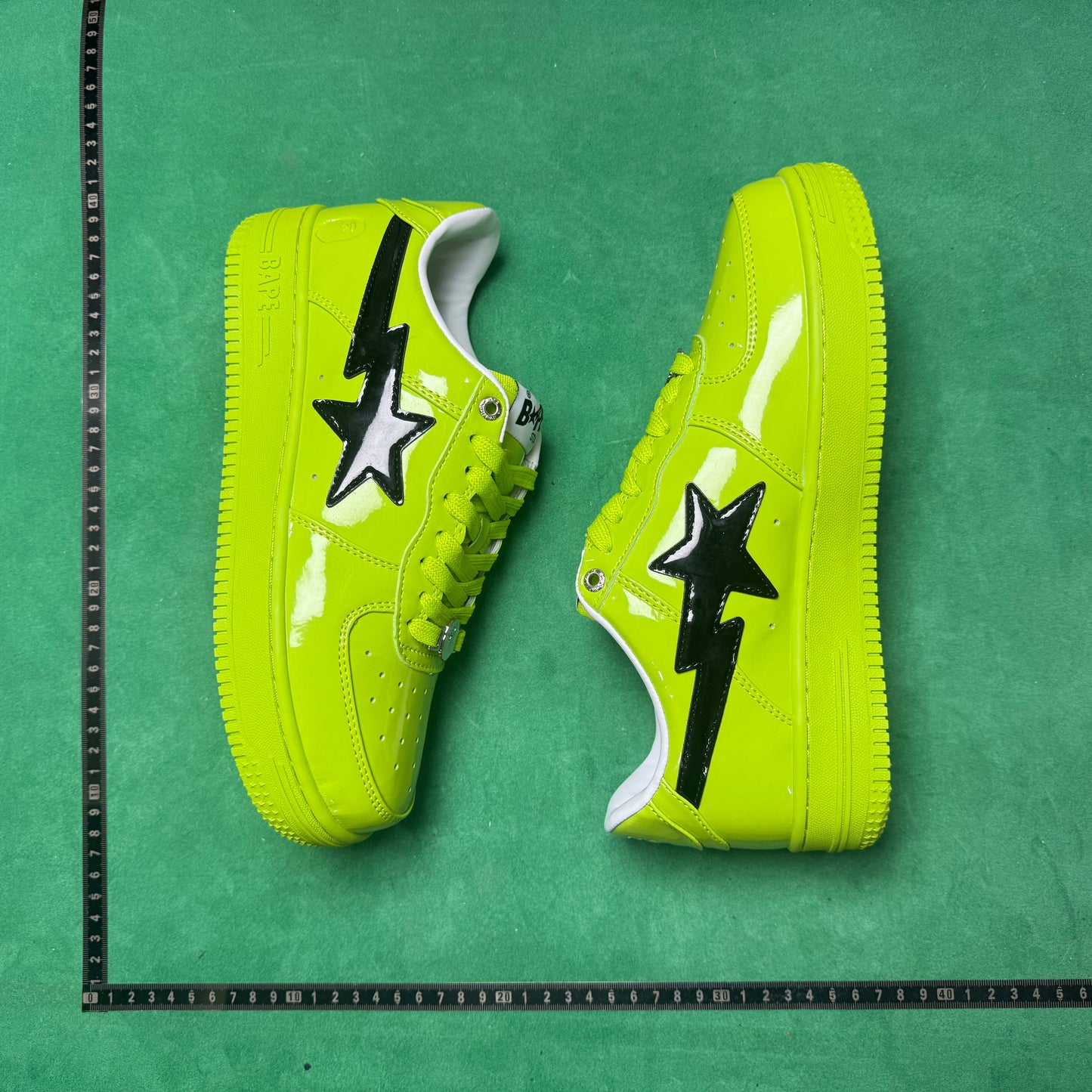 Bape STA Low Verde Fluorescente