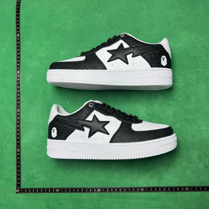 Bape STA Low Black and White