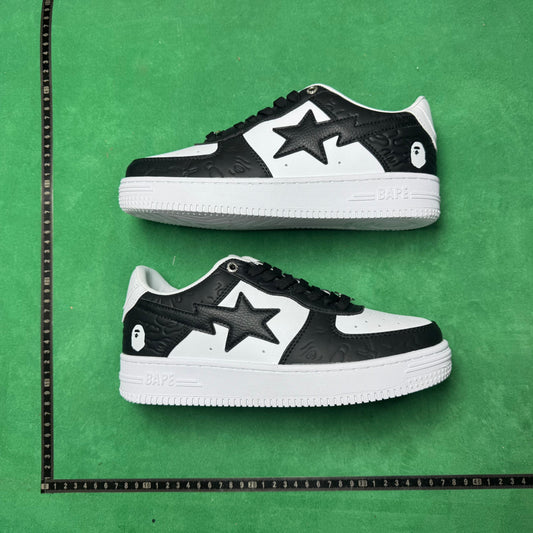 Bape STA Low Black and White
