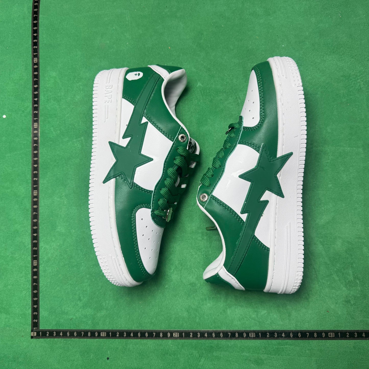 Bape STA Low Green and White