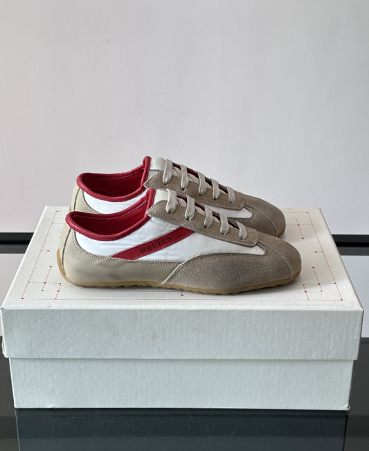 Alexander Mcqueen Boxe Beige/Red