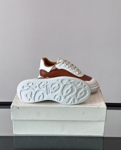 Alexander McQueen Oversized White Brown