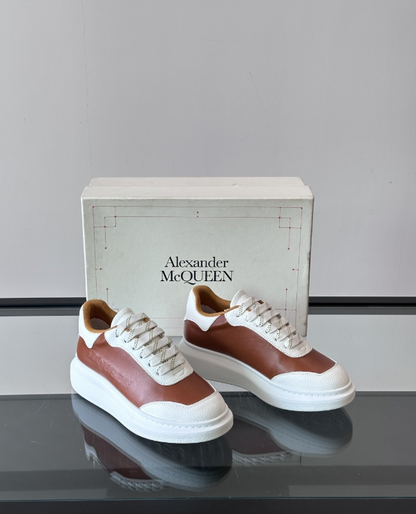 Alexander McQueen Oversized White Brown