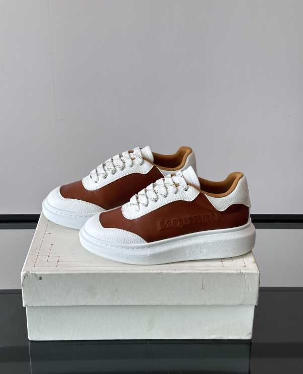 Alexander McQueen Oversized White Brown