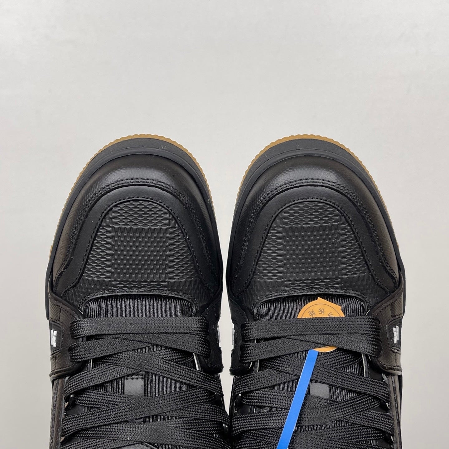 Trainer Black and Brown Sole