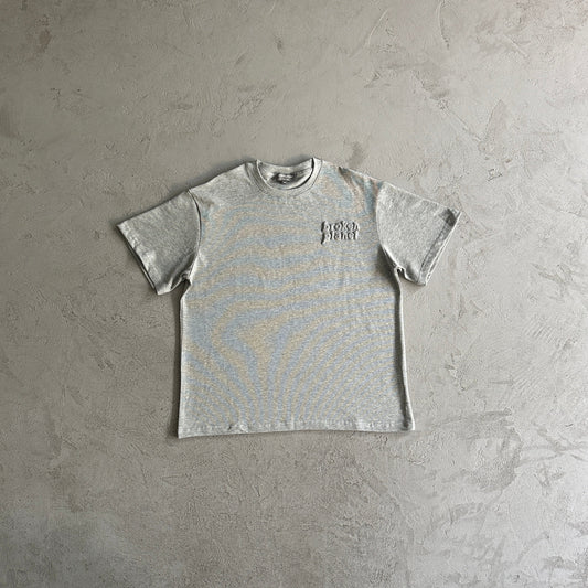 bpm Basic floral gray short sleeves